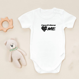 Baby romper: Papa & Mama love me