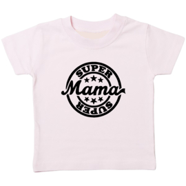 Kinder T-shirt: Super mama stempel