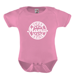 Baby romper: Super mama (stempel)