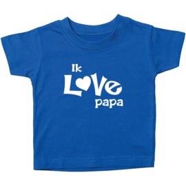 Kinder T-shirt: Ik love papa