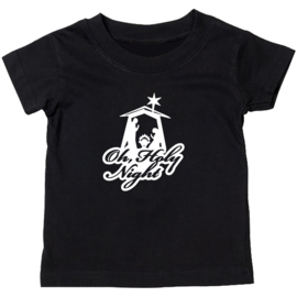 Kinder T-shirt met de opdruk: Oh holy night