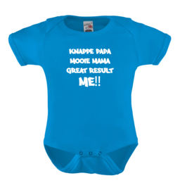 Baby romper: Knappe papa mooie mama great result ME!!