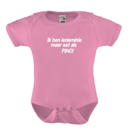 Baby romper: Ik ben inieminie maar eet als pino