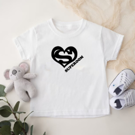 Kinder T-shirt met de opdruk: Super oom logo