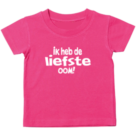 Kinder T-shirt met de opdruk: Ik heb de liefste oom