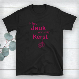 Volwassen T-shirt: Ik heb jeuk aan mijn kerst ballen