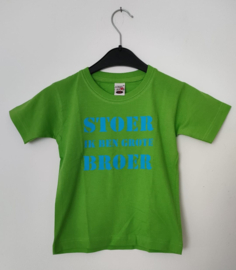 Kinder T-shirt: Stoer ik ben grote broer | mt 104