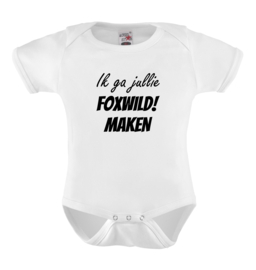 Baby romper: Ik ga jullie Foxwild maken