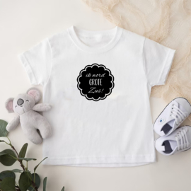 Kinder T-shirt: Ik word grote zus (wolk)