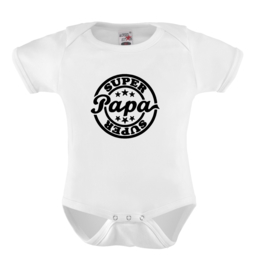 Baby romper: Super papa (stempel)