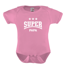 Baby romper: Super papa (ster)