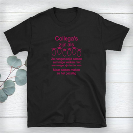Volwassen T-shirt: Collega's zijn als kerstlampjes ze hangen altijd samen sommige werken niet sommige zijn in de war