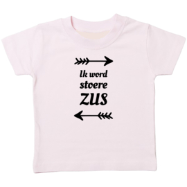 Kinder T-shirt: Ik word stoere zus