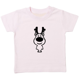 Kinder T-shirt met de opdruk: Rendier
