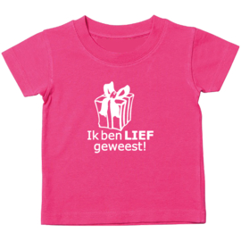 Kinder T-shirt: ik ben lief geweest