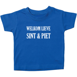 Kinder T-shirt: Welkom lieve sint en piet