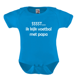 Baby romper: SSSST ik kijk voetbal met papa