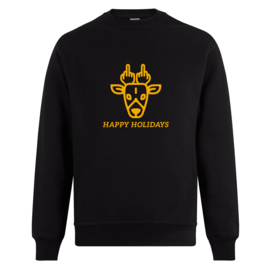 Foute kerst sweater: Happy holidays (hert)