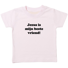 Kinder T-shirt met de opdruk: Jezus is mijn beste vriend