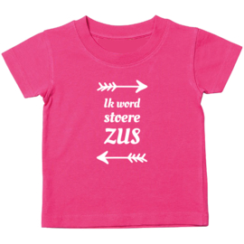 Kinder T-shirt: Ik word stoere zus