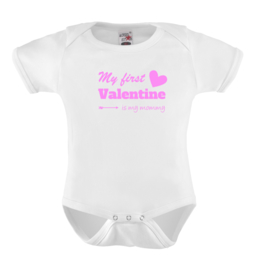 Baby romper: My first Valentine is my mommy