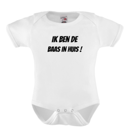 Baby romper: Ik ben de baas in huis!