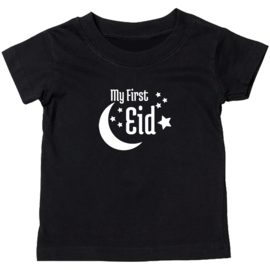 Kinder T-shirt met de opdruk: My first Eid
