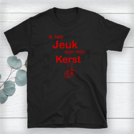 Volwassen T-shirt: Ik heb jeuk aan mijn kerst ballen