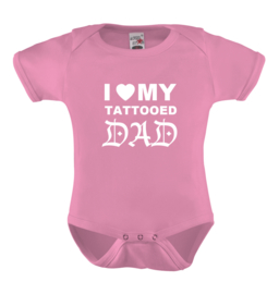 Baby romper: I love my tattooed dad