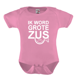 Baby romper: Ik word grote zus (gezichtje)