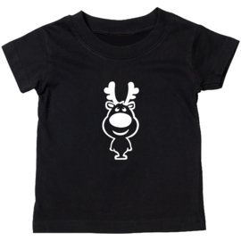 Kinder T-shirt met de opdruk: Rendier