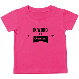 Kinder T-shirt: Ik word grote zus (vaantje)