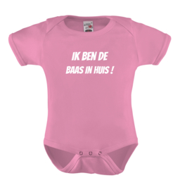 Baby romper: Ik ben de baas in huis!