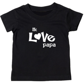 Kinder T-shirt: Ik love papa