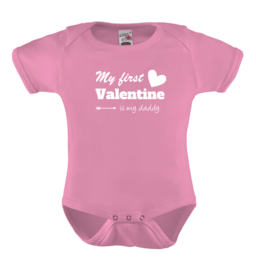 Baby romper: My first Valentine is my daddy