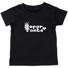 Kinder T-shirt met de opdruk: Super tante
