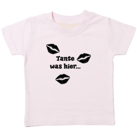 Kinder T-shirt met de opdruk: Tante was hier