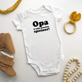 Baby romper: Opa is mijn grootste sponsor!