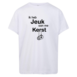 Volwassen T-shirt: Ik heb jeuk aan me kerst ballen