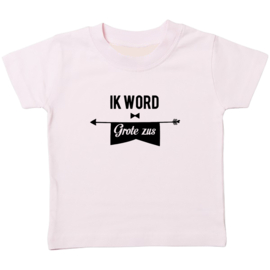 Kinder T-shirt: Ik word grote zus (vaantje)