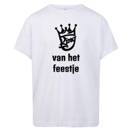 Volwassen T-shirt: King van het feestje