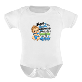 Baby romper: Nee! niks ahh koetsjiekoetsjie gewoon met je tengels van mij afblijven!