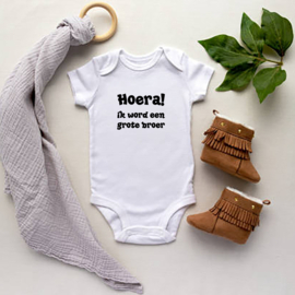 Baby romper: Hoera ik word een grote broer!