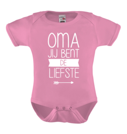 Baby romper: Oma jij bent de liefste