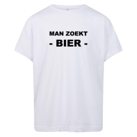 Volwassen T-shirt: Man zoekt Bier