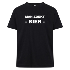 Volwassen T-shirt: Man zoekt Bier
