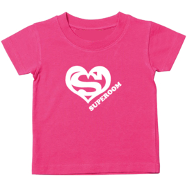 Kinder T-shirt met de opdruk: Super oom logo