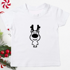 Kinder T-shirt met de opdruk: Rendier