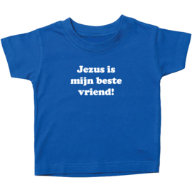 Kinder T-shirt met de opdruk: Jezus is mijn beste vriend