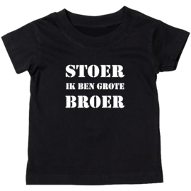 Kinder T-shirt: Stoer ik ben grote broer